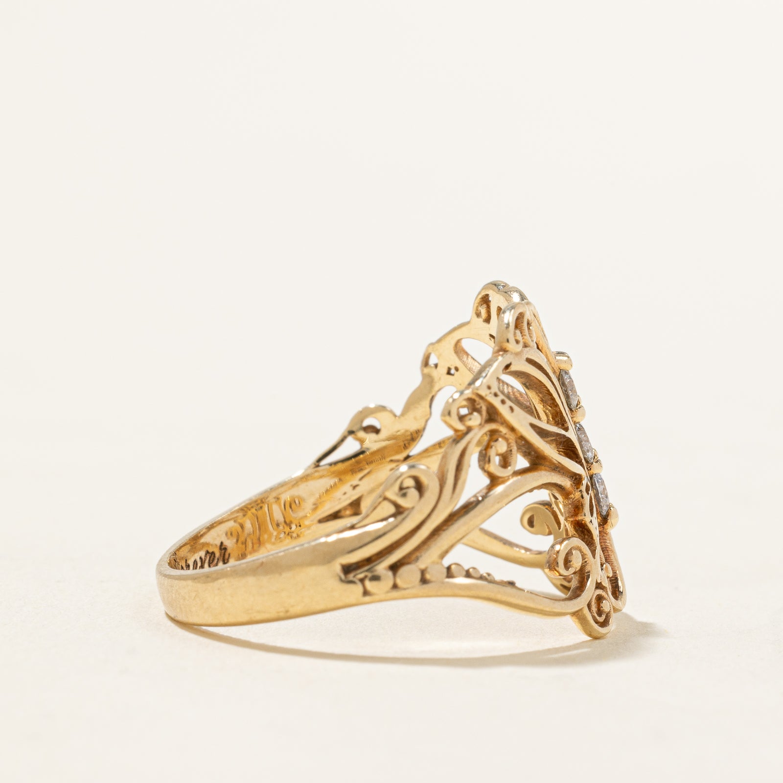 0.18ctw Diamond Butterfly Ring - Size 8.75 | Elegant Jewelry for Women | Perfect Gift for Anniversary, Birthday & Special Occasions