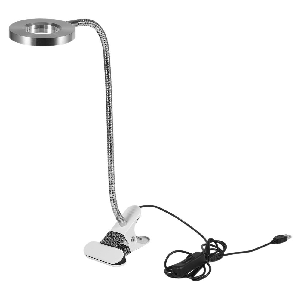 Professional Adjustable LED Eyebrow & Nail Manicure Lamp - Portable Cold Light Cosmetic Tattoo Machine for Salon, Spa & Home Use - USB Powered Beauty Tool for Perfect Eyebrows & Nails