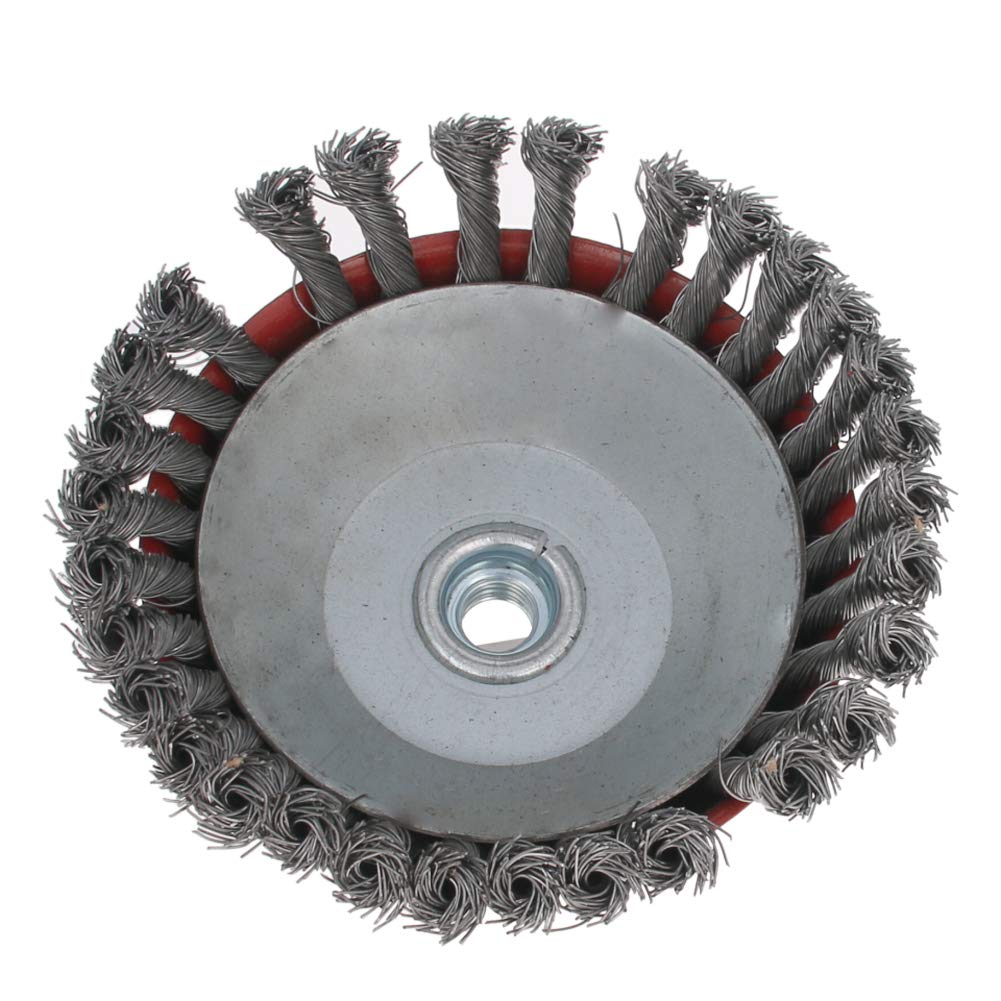 3PCS Steel Wire Cup Brush 150mm M14 Threaded - for Metal Cleaning & Rust Removal