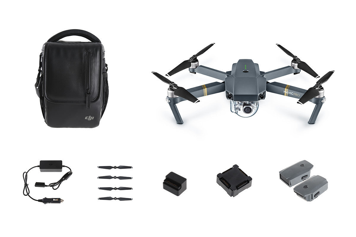DJI Mavic Pro Fly More Combo - 4K Drone with 3 Batteries, Remote Controller & Carrying Case | Perfect for Aerial Photography, Travel Adventures & Outdoor Exploration
