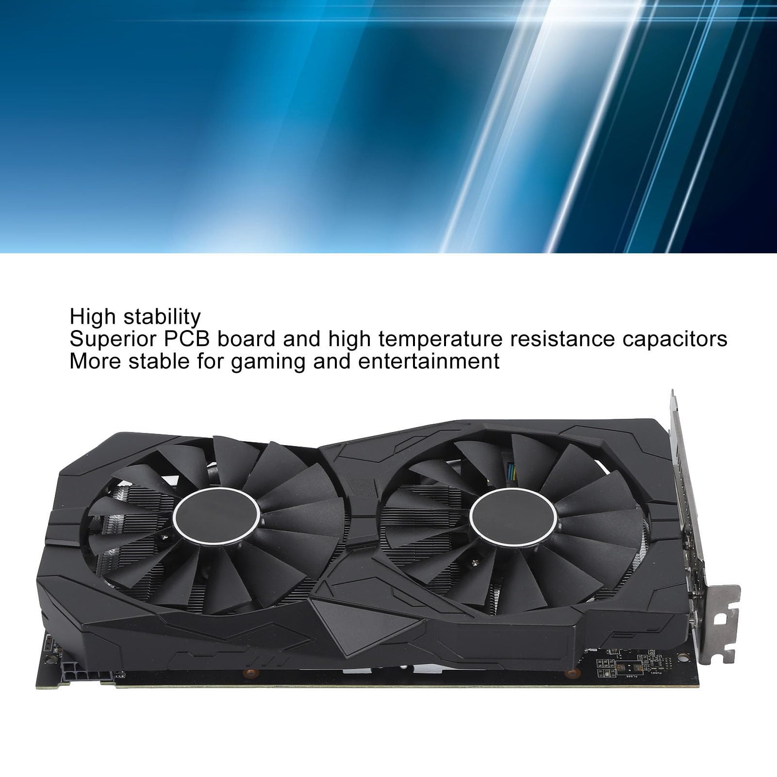 AMD Radeon RX 580 8GB GDDR5 256-bit Gaming Graphics Card with Dual Fan Cooling - PCIe 3.0, DP/HDMI/DVI Outputs - Perfect for PC Gaming, VR, Video Editing & Office Workstations