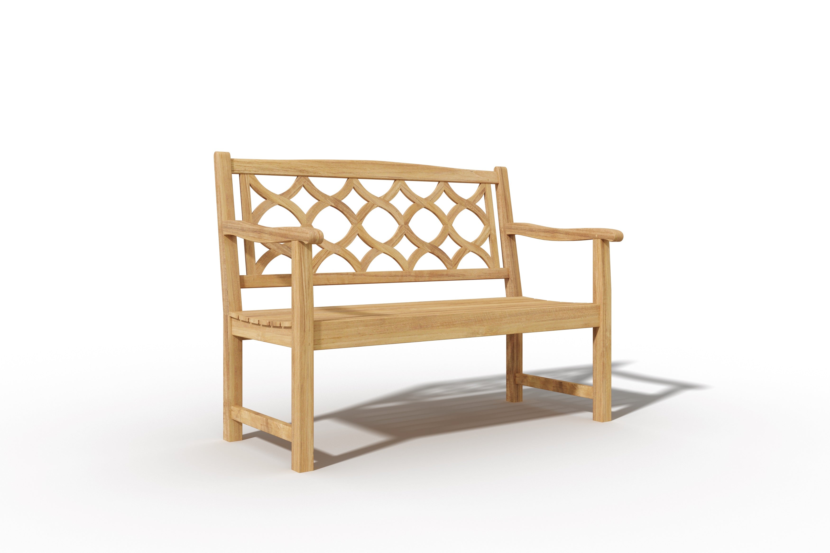 Premium Dupont 2-Person Teak Outdoor Bench - Weather-Resistant Garden Seating for Patio, Deck & Backyard Relaxation