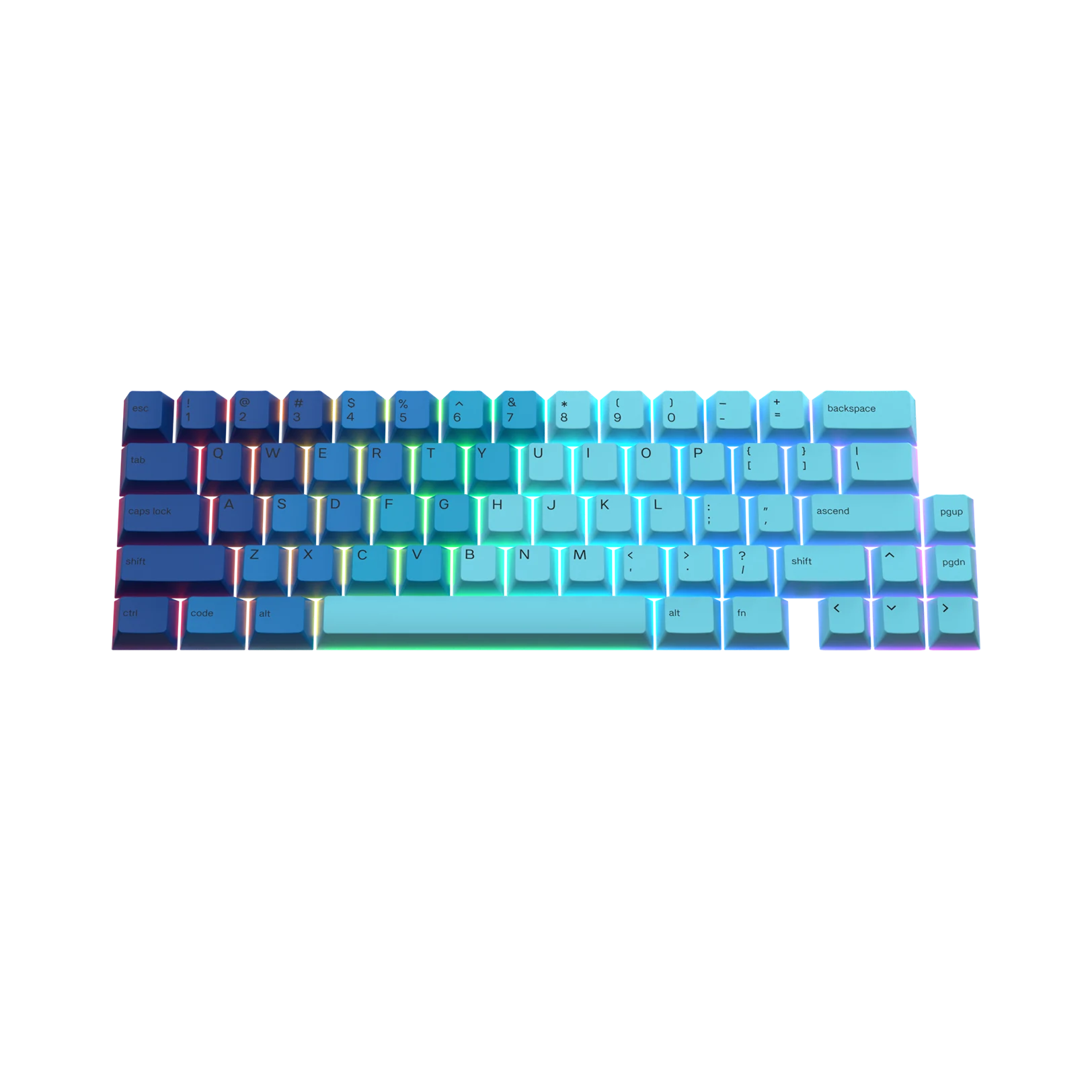 Custom Ocean Themed Keycaps for Mechanical Keyboards - Perfect for Gaming, Typing & Office Work