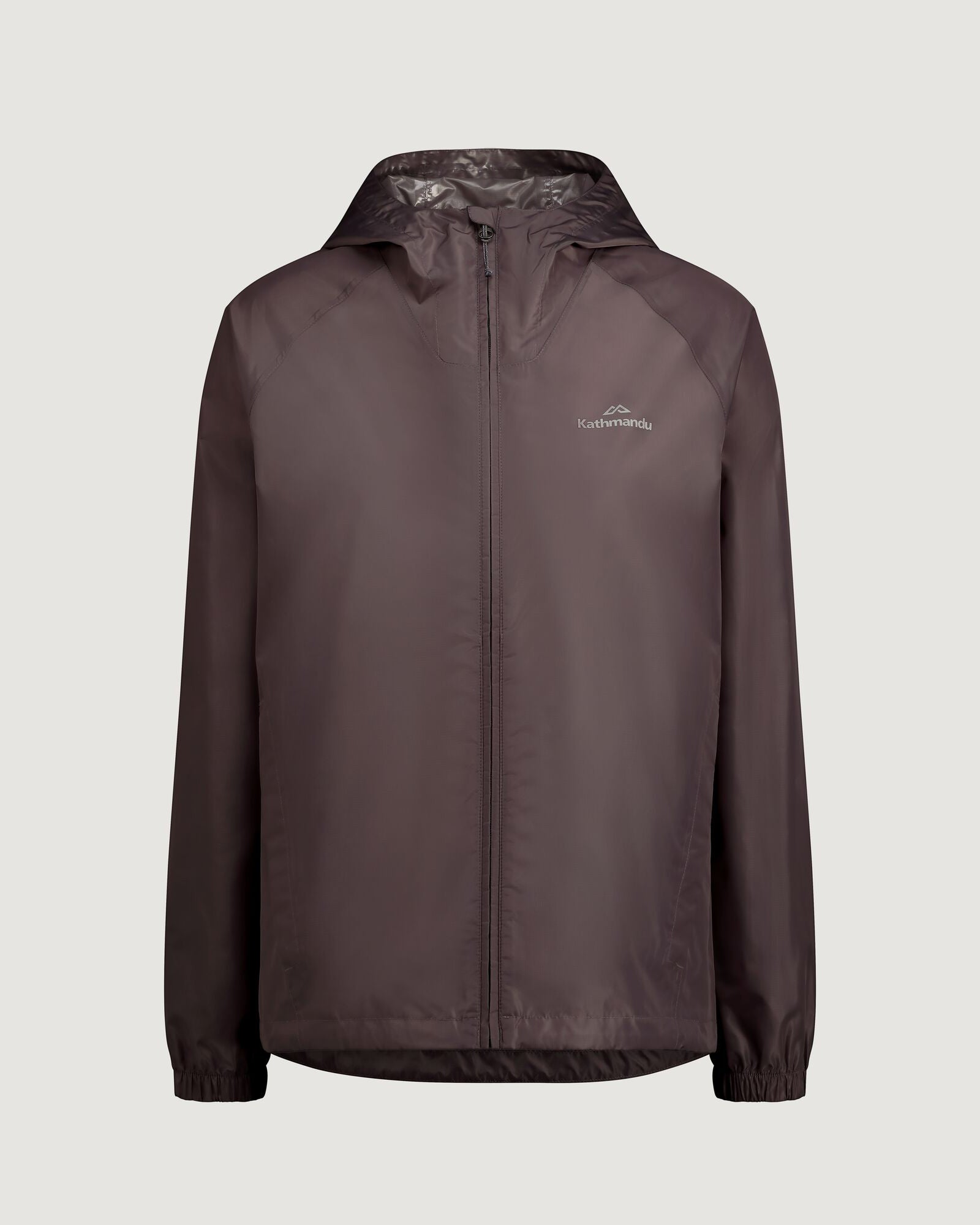 Women's Lightweight 2-Layer Waterproof Rain Jacket with Pockets - Light Quartz Color for Outdoor Hiking, Travel & Commuting