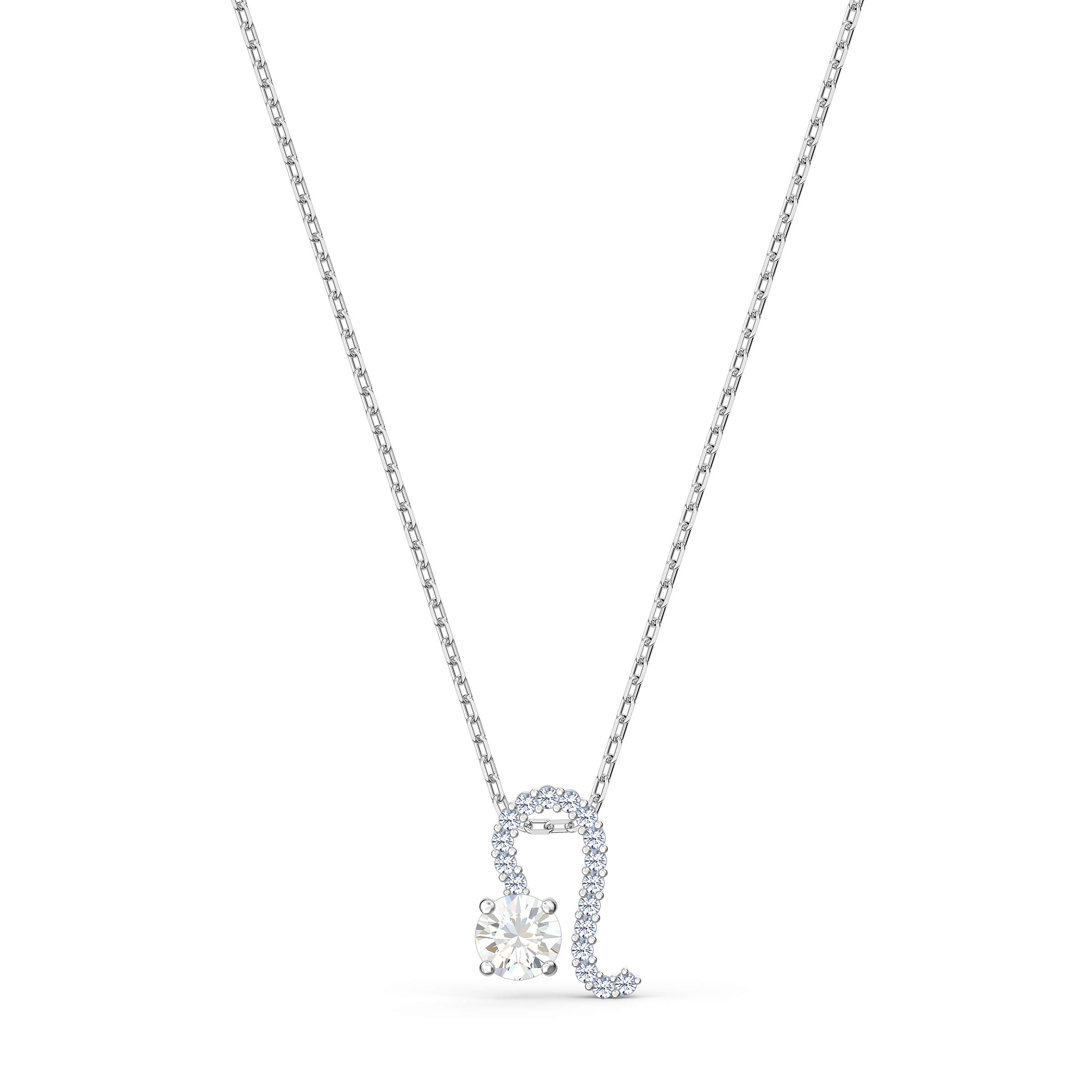 Swarovski Zodiac Pendant Necklace - Clear Crystal Jewelry for Gifts & Fashion