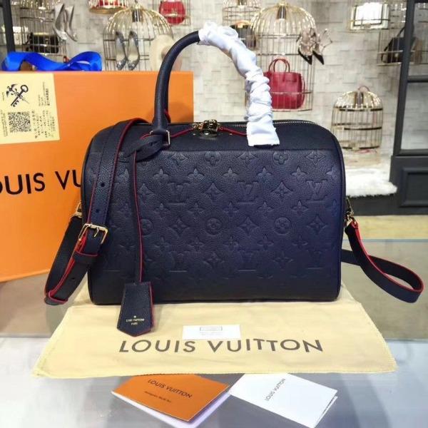 LV Speedy Bandouliere 30 Handbag - Monogram Empreinte Leather in Noir | Luxury Crossbody Bag for Women | Perfect for Work, Travel & Everyday Use