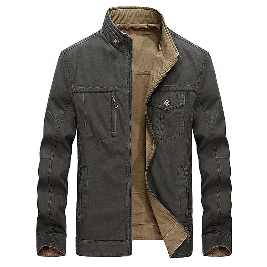 Men's Double Wear Jacket - 100% Cotton Business Windbreaker for Spring & Autumn | Office Commute, Outdoor Travel & Casual Wear