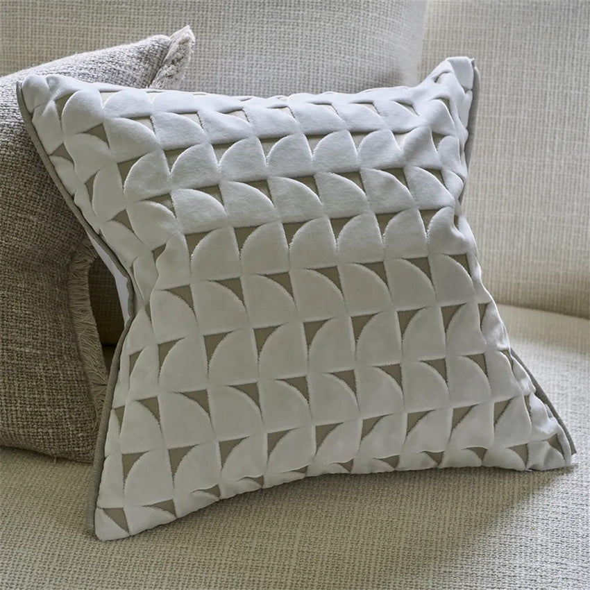 Christian Lacroix Marquise Chalk Cushion - Luxury Decorative Throw Pillow for Sofa, Bed & Home Decor | Elegant French Design Living Room Accent
