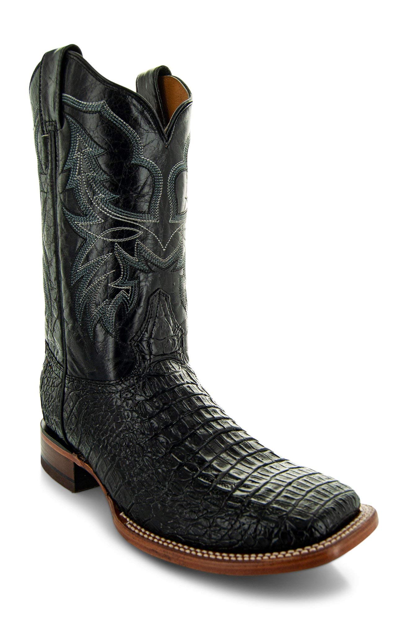Soto Boots Men's Caiman Belly Print Cowboy Boots H4001 - Genuine Leather Western Boots for Men, Comfortable & Durable - Perfect for Rodeo, Country Dancing & Western Fashion