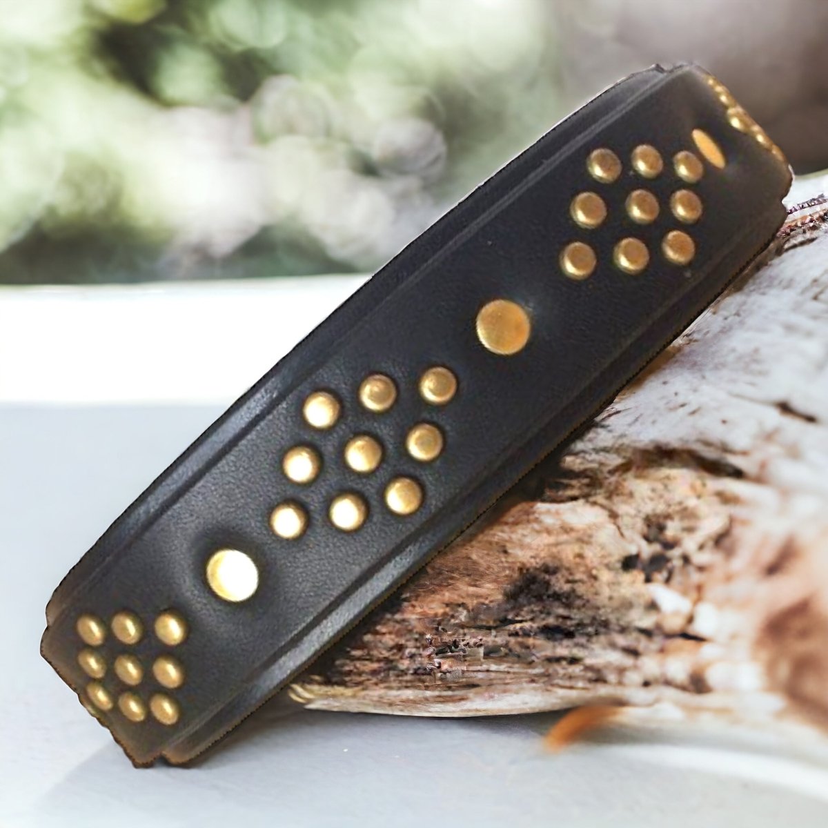 Monaco Narrow Leather Dog Collar - Premium Adjustable Pet Collar for Small & Medium Dogs - Perfect for Walks, Training & Everyday Use