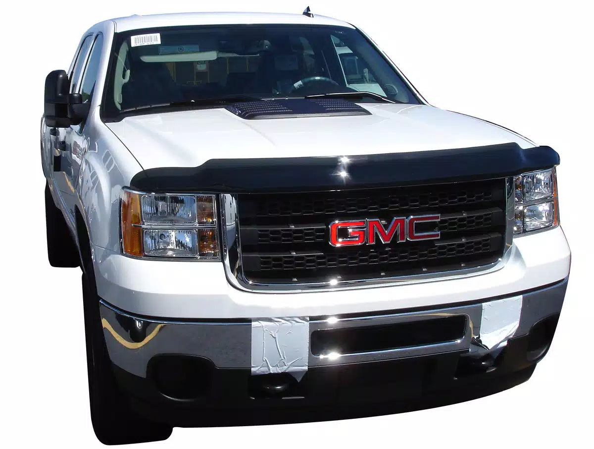 AVS High Profile Bugflector II Hood Shield for Dodge Dakota 2005-2007 | Smoke Tinted Hood Protector | Deflect Rocks & Debris | Durable UV-Resistant Shield for Truck Protection
