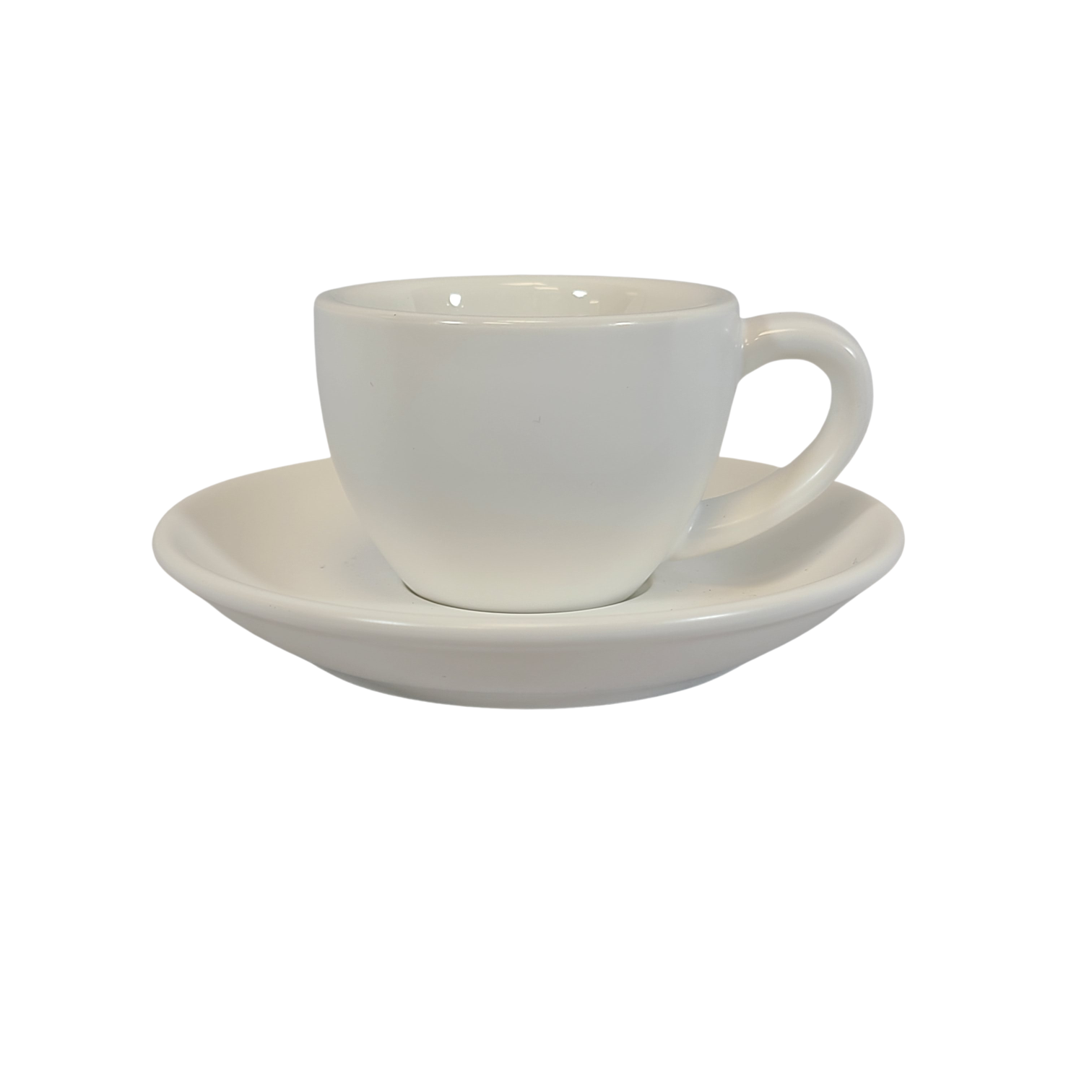 Premium Espresso Cup & Saucer Set - 80ml (2.7oz) Porcelain Coffee Cups with Elegant Design - Perfect for Home, Office, and Cafe Use