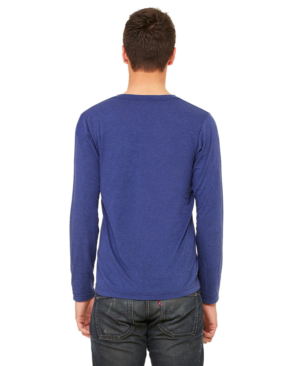 Bella + Canvas 3425 Unisex Jersey Long Sleeve V-Neck T-Shirt - Soft Cotton Tee for Men & Women - Perfect for Casual Wear, Layering & Everyday Comfort