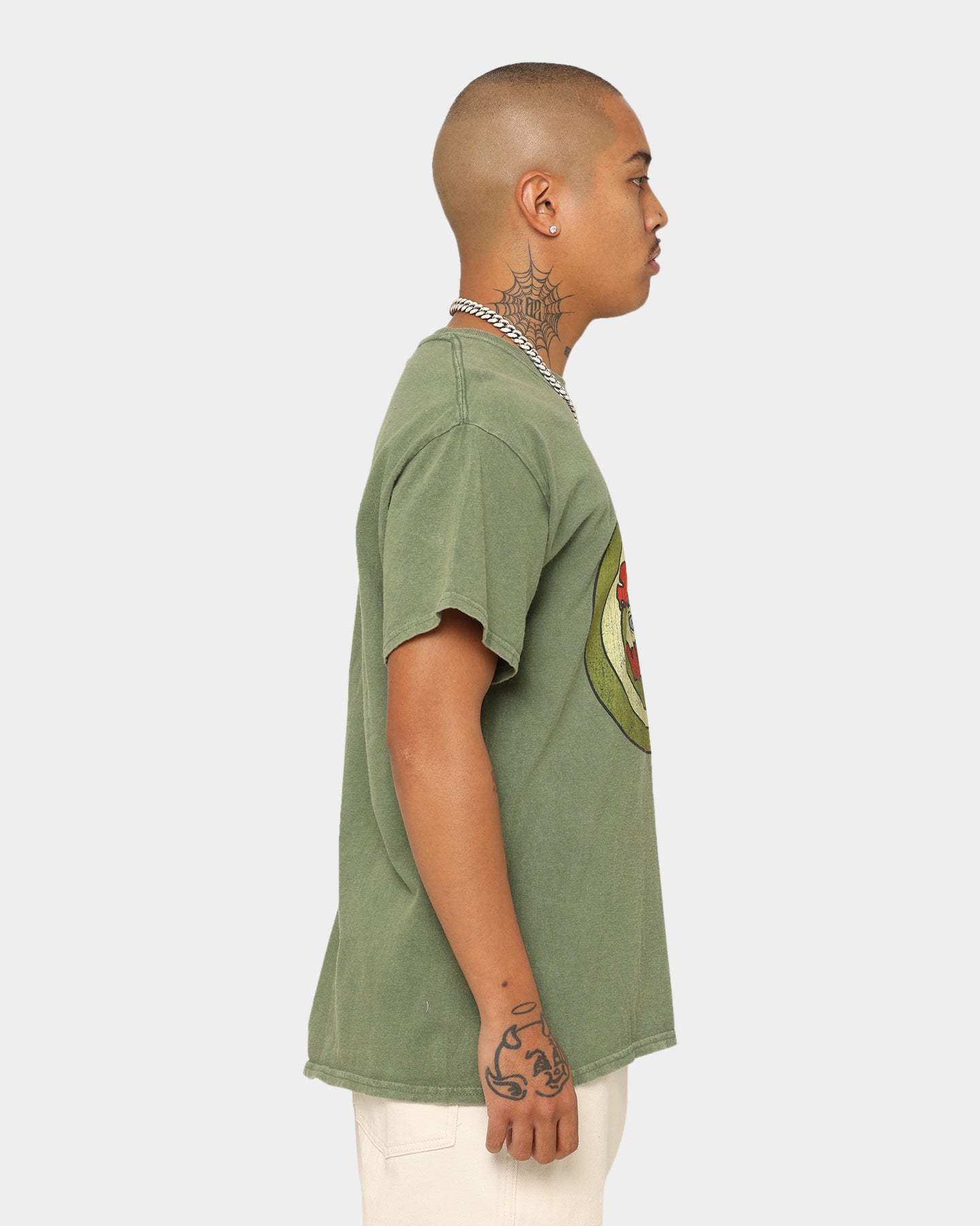 American Thrift X Daria Sick Sad World Graphic T-Shirt - Vintage Military Style Tee for Casual Wear & 90s Nostalgia Fashion
