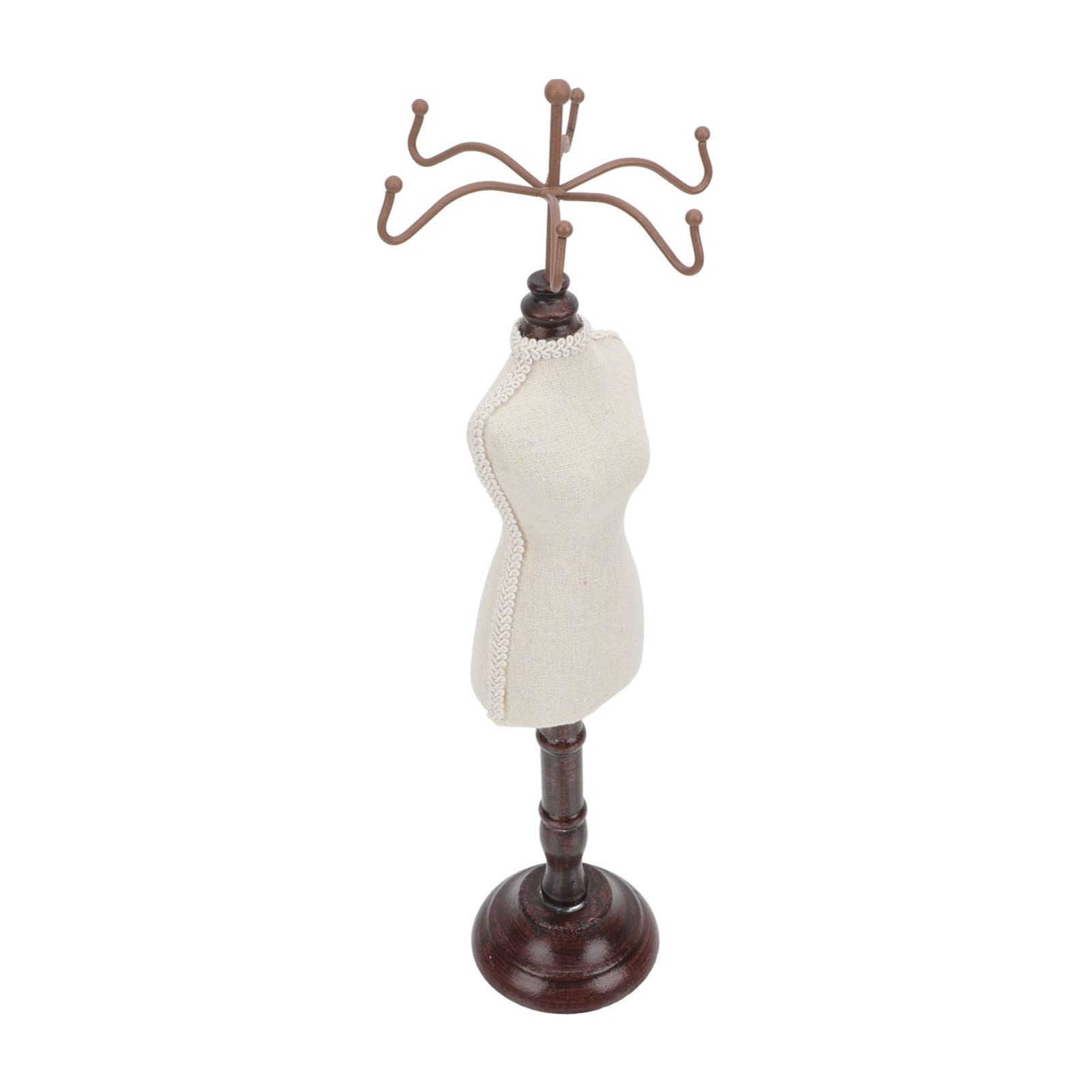 Elegant Gold Portrait Mannequin Jewelry Display Stand - Freestanding Bracelet & Earring Holder for Home Decor, Retail Store, and Boutique Showcase | Perfect for Necklace, Ring, and Jewelry Organization