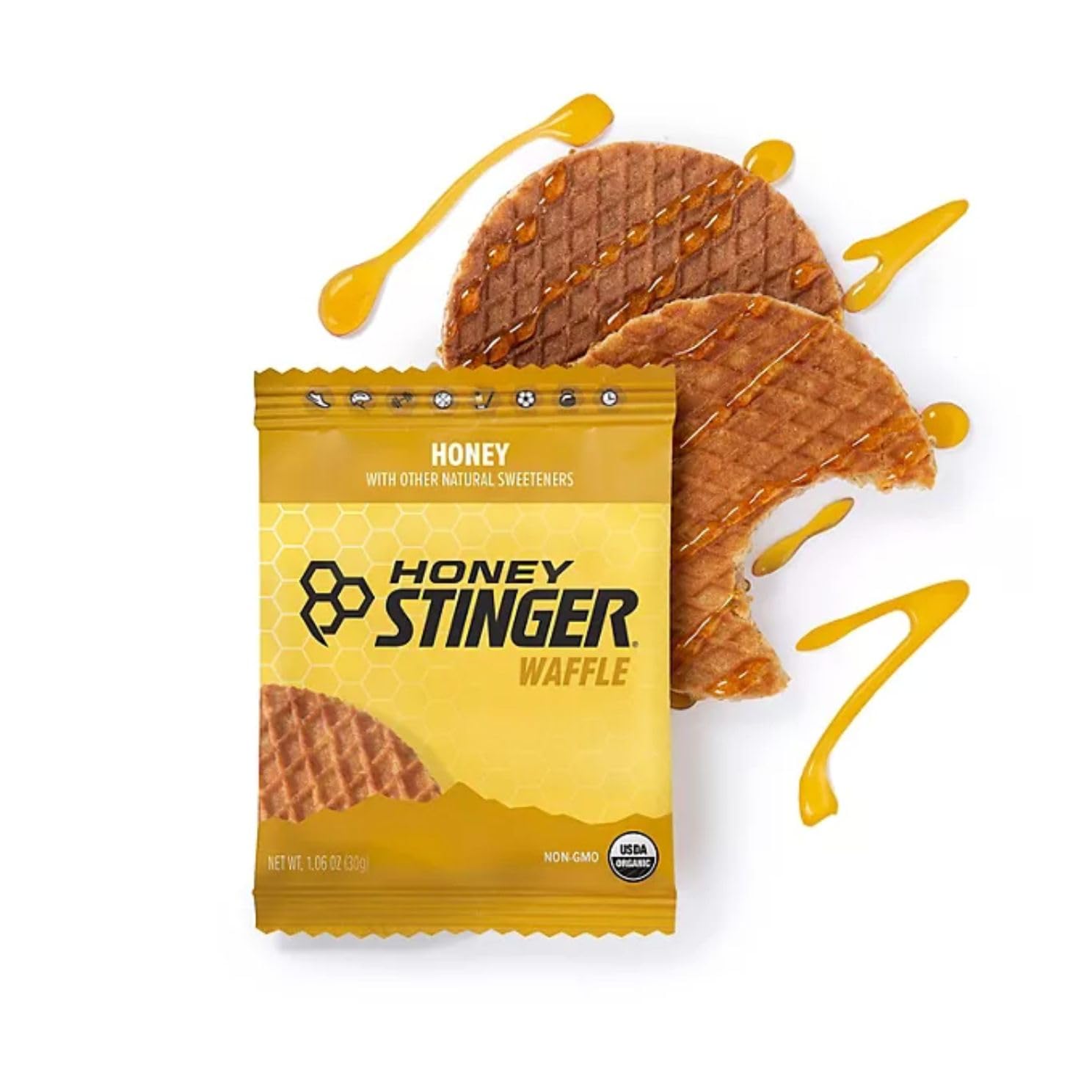 Honey Stinger Organic Waffle Variety Pack - 10 Delicious Flavors (Honey, Vanilla, Salted Caramel, Cinnamon, Cookies & Cream) - Perfect for Hiking, Cycling & Outdoor Activities Energy Snack