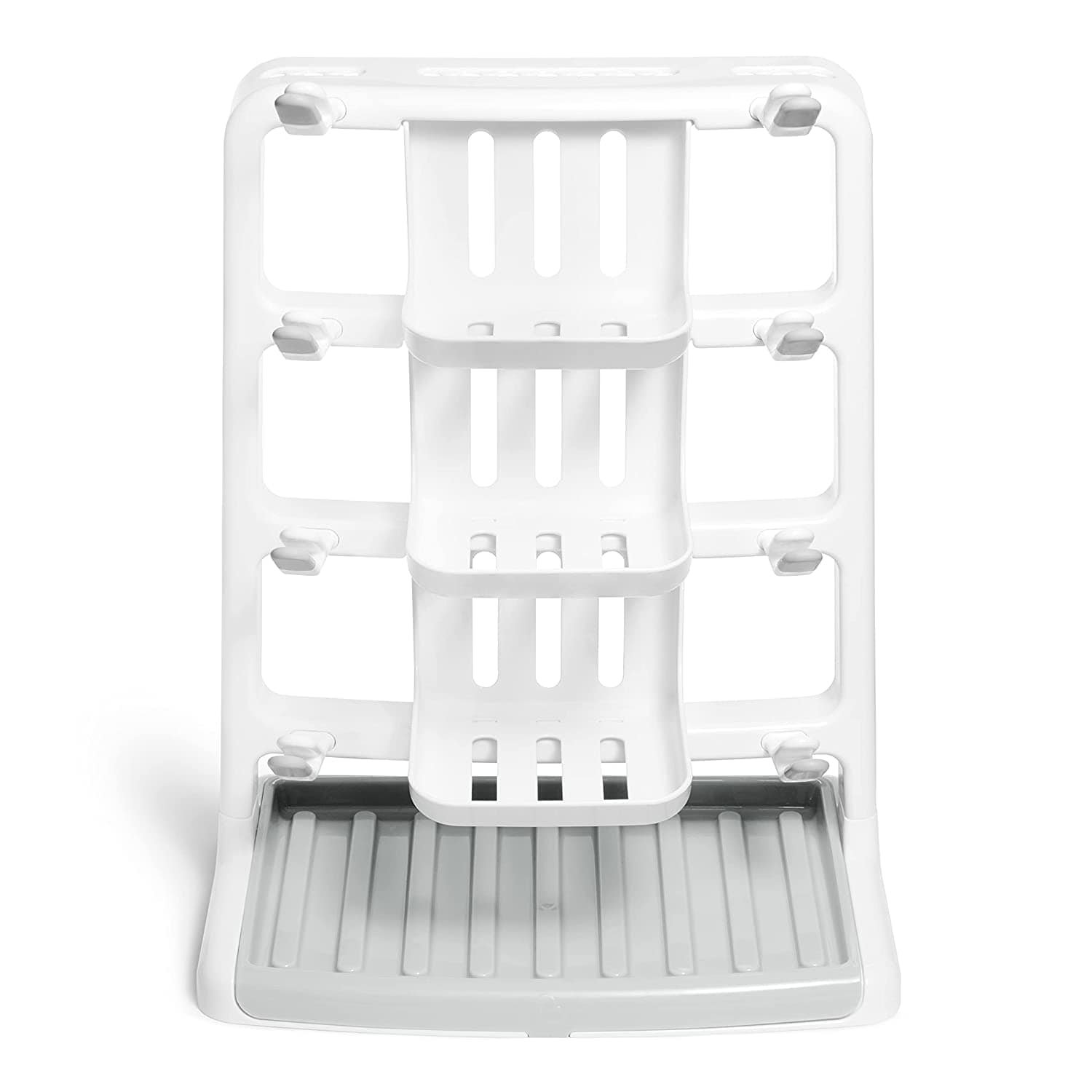 Munchkin Tidy Drying Bottle Rack - Baby Bottle Drying Stand with Drain Tray for Nursery, Kitchen & Travel - BPA-Free Plastic Baby Bottle Organizer for Breastfeeding Essentials