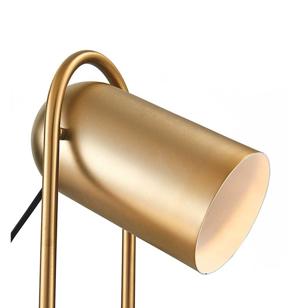 Modern Canister Table Lamp - Adjustable LED Desk Light for Home Office, Bedroom & Living Room - Stylish Nightstand Lamp with Dimmable Warm White Light for Reading & Relaxing