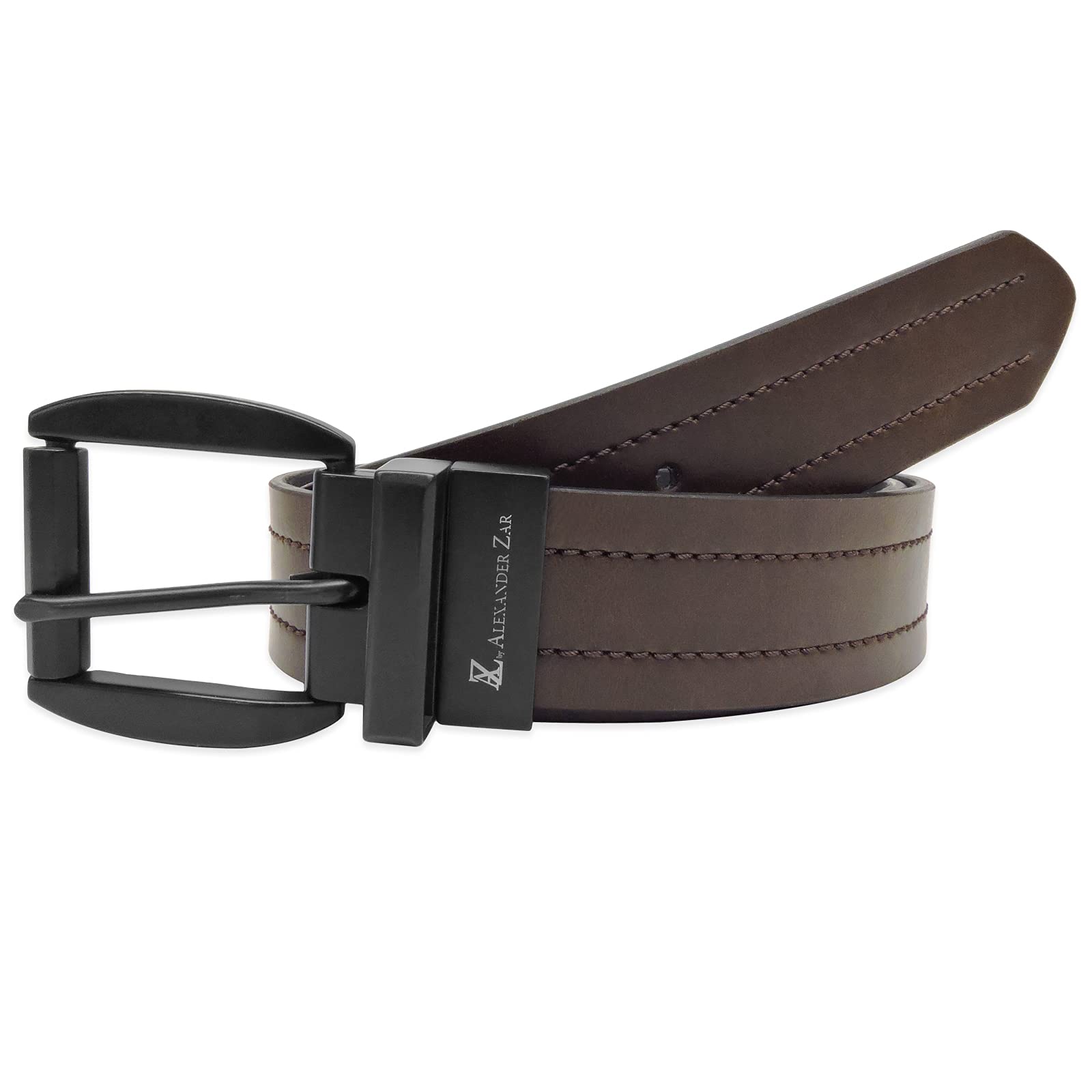 AZ Reversible Black Matte Belt for Men - 1.5