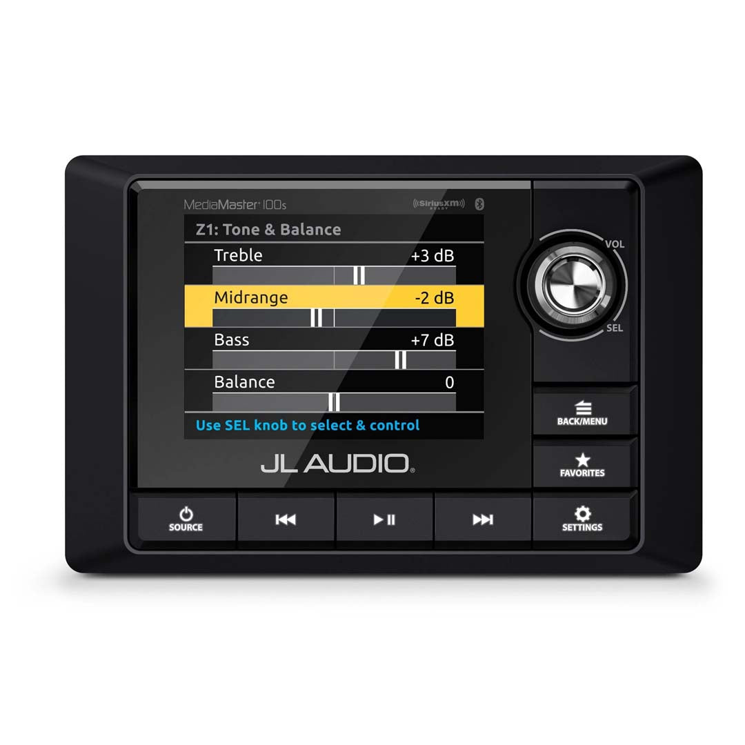 JL Audio MM100s BE MediaMaster - Waterproof Marine Stereo with Full Color LCD Display for Boats, Yachts & Outdoor Adventures