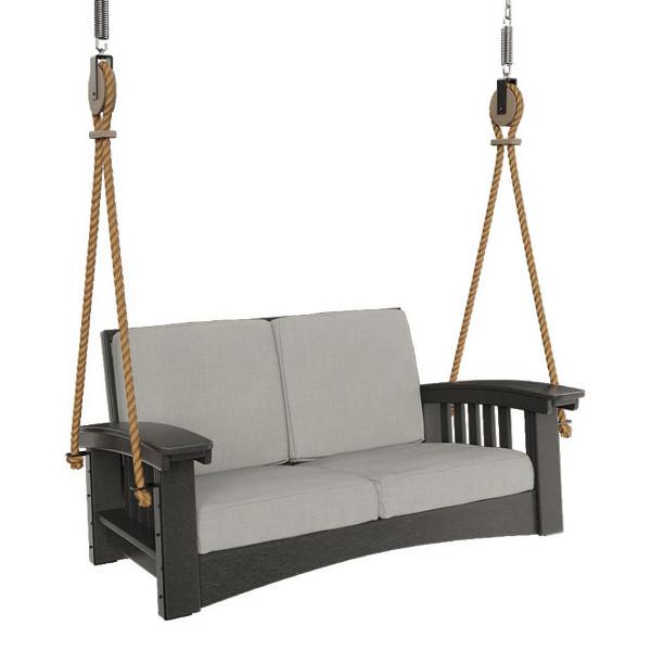 Premium Mission Lounge Rope Swing - Heavy Duty Indoor/Outdoor Hanging Chair for Backyard, Patio & Nursery - Perfect for Relaxation, Reading & Playtime