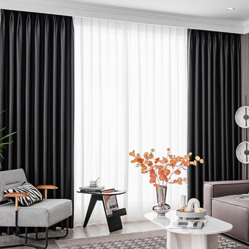 Aviana Blackout Curtains with Embossed Diamond Design - Custom Size for Bedroom & Living Room - Noise Reducing & Thermal Insulated Window Treatments for Home Decor