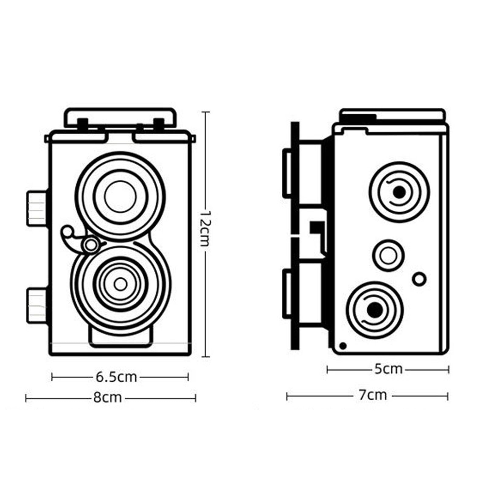 Vintage 35MM Film Camera with Dual Lens - Classic Retro TLR Camera for 135 Film, DIY Photography Enthusiasts | Perfect for Street Photography, Travel & Artistic Shots