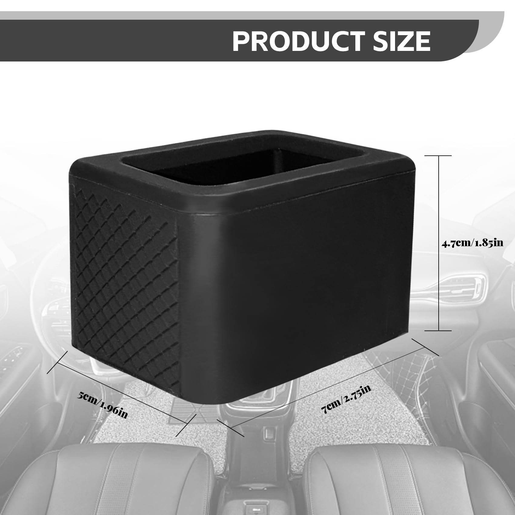 NTNEV 2PCS Silicone Seat Belt Buckle Holder - Car Seat Belt Booster for Easy Access, Stable & Upright Position - Universal Car Accessories (Black) - Perfect for Kids, Elderly & Disabled Passengers