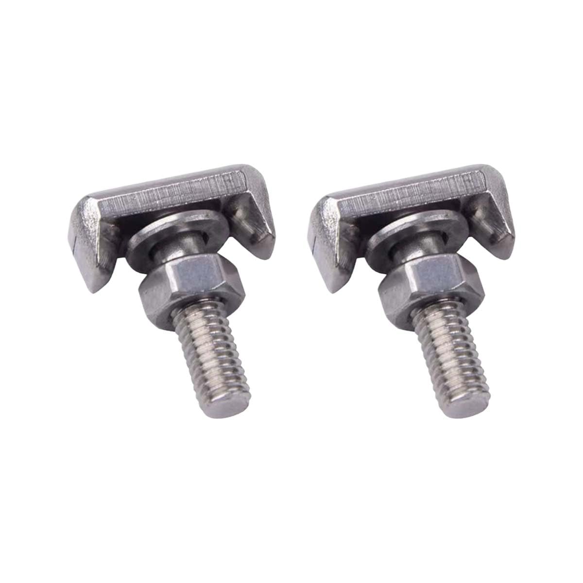 High-Quality T-Shaped Battery Terminal Bolts Kit - Car Battery Cable Extender & Nut Accessories Replacement (OEM# 64740, 19116852) - Perfect for Automotive Battery Maintenance & Electrical System Upgrades (2PCS)