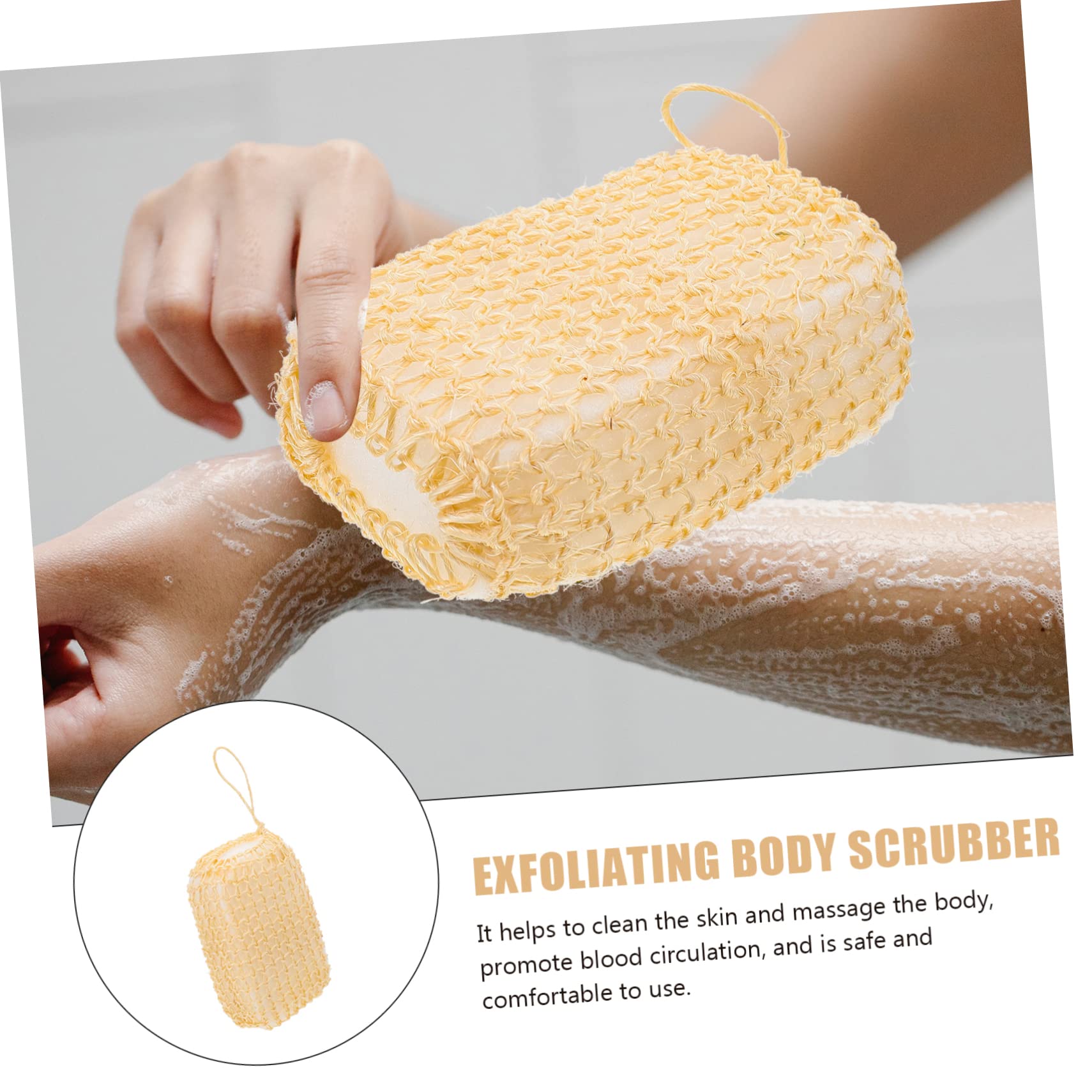 Minkissy Exfoliating Body Pads - Sisal Sponge Scrubber for Smooth Skin | Exfoliating Body Scrubber for Daily Skin Care & Dead Skin Removal | Perfect for Shower, Spa & At-Home Skincare Routine