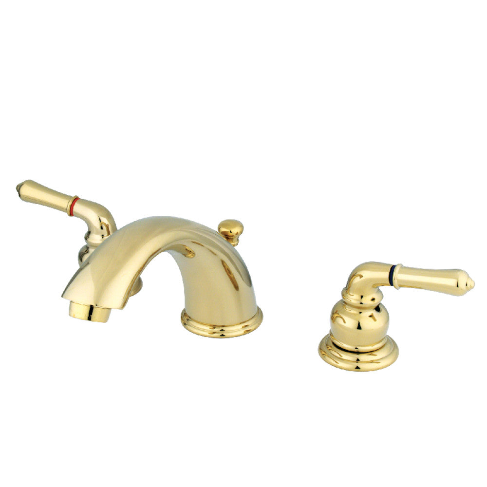 Kingston Brass GKB963 Widespread Bathroom Faucet - 8 Inch Centerset, Oil Rubbed Bronze Finish, High Arc Spout for Modern Bathroom Sink - Perfect for Bathroom Vanity, Guest Bath, and Powder Room Upgrades