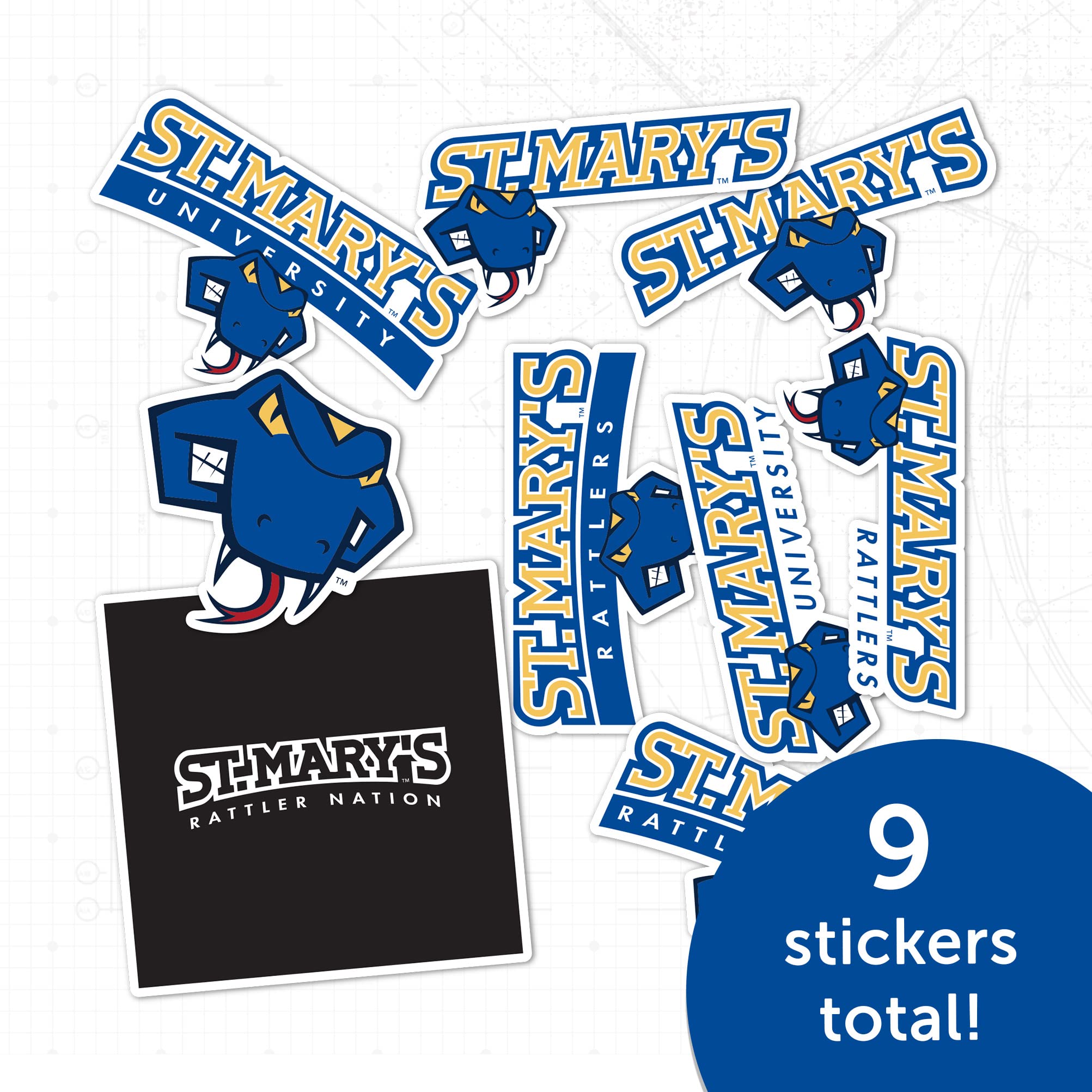 StMU SM Texas Rattlers Vinyl Decal Stickers - Desert Cactus St. Mary's University (TX) - Waterproof Laptop, Car, Water Bottle & Scrapbook Decals - Perfect for College Pride, School Spirit & Fan Gear