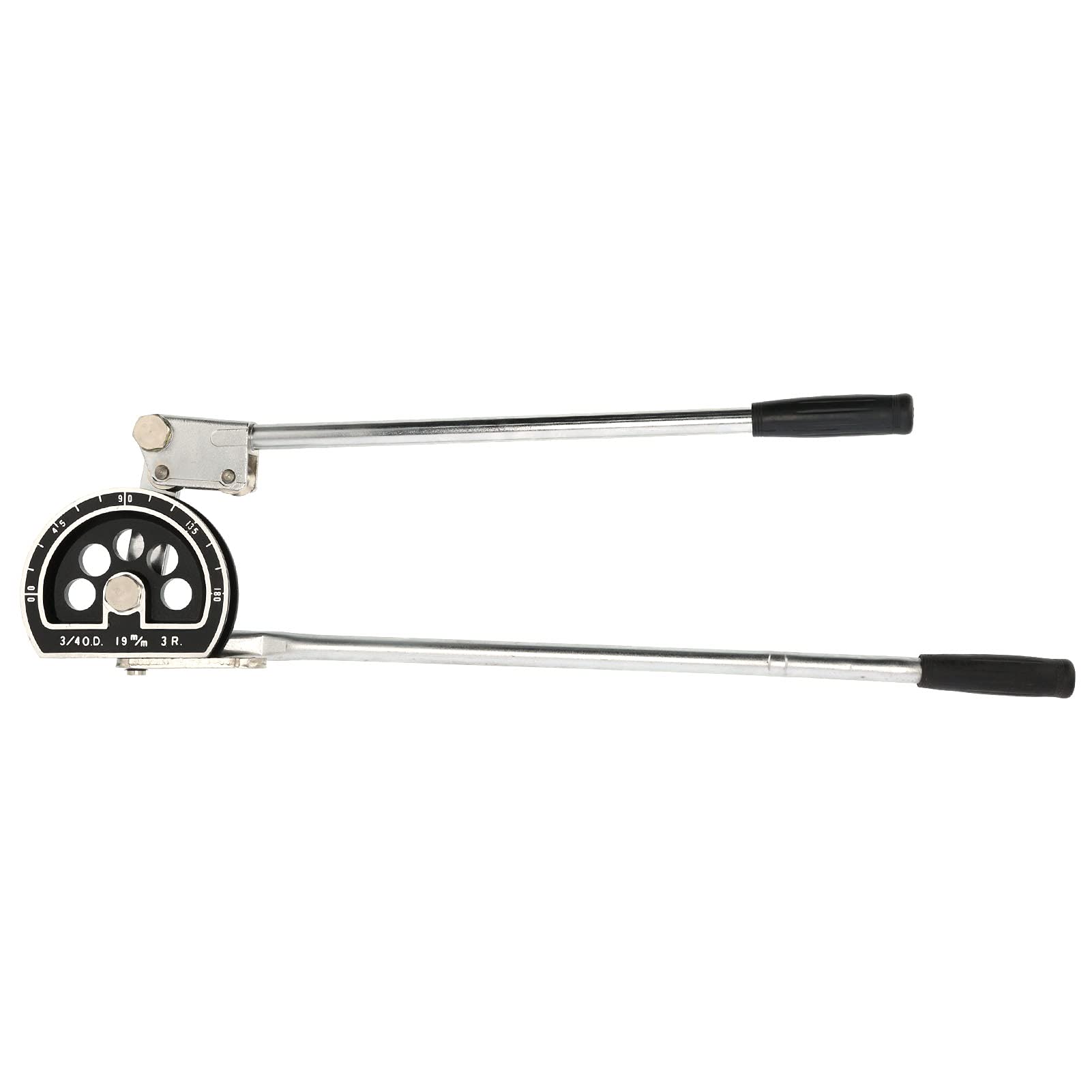 LANTRO JS 180 Degree Heavy Duty Tube Bender - Cast Iron Construction with Thickened Groove for 3/4 Inch Pipe (19mm Diameter) - Perfect for Plumbing, Automotive Repair, and DIY Metalworking Projects