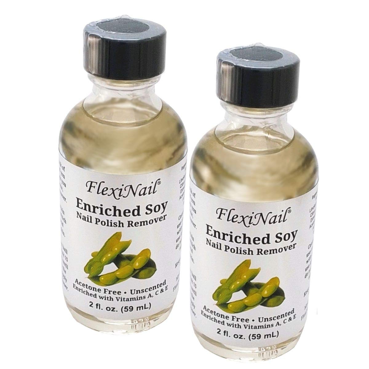 Organic Soy Nail Polish Remover - Natural & Non-Toxic Acetone-Free Formula for Healthy Nails - Perfect for Home Manicures & Salon Use