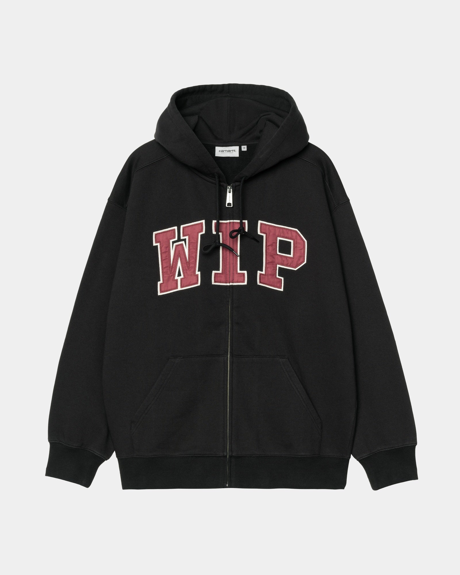Hooded WIP Sweat Jacket for Men & Women | Black Stone Washed Cotton Blend | Streetwear, Casual Wear & Outdoor Activities