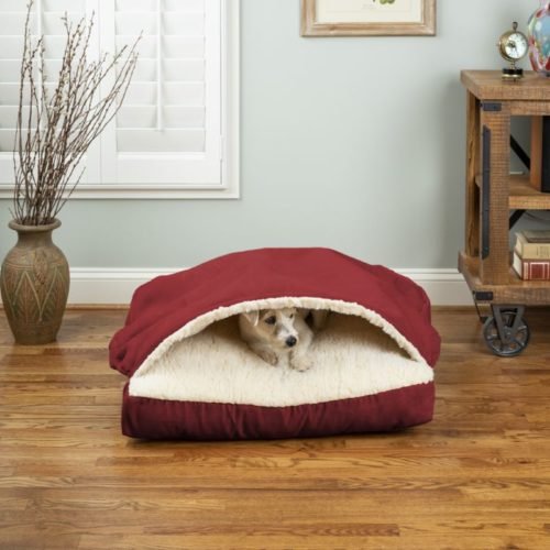 Cozy Cave Square Dog Bed - Soft & Warm Pet Bed for Small to Medium Dogs - Multiple Colors Available - Perfect for Indoor Use & Crate Training