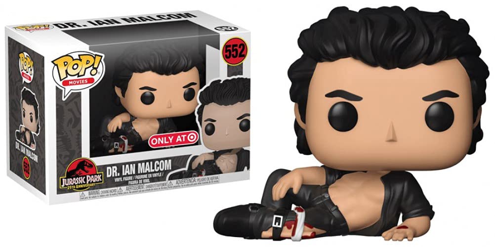 Jurassic Park Dr. Ian Malcolm Exclusive Wounded Funko POP! Vinyl Figure #552 - Perfect for Movie Collectors, Dinosaur Enthusiasts & Pop Culture Displays
