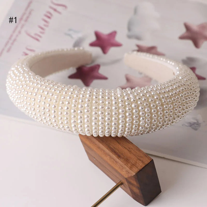 Elegant Beaded Hair Hoop Headband - Stylish Hair Accessory for Women & Girls | Perfect for Parties, Weddings & Everyday Wear