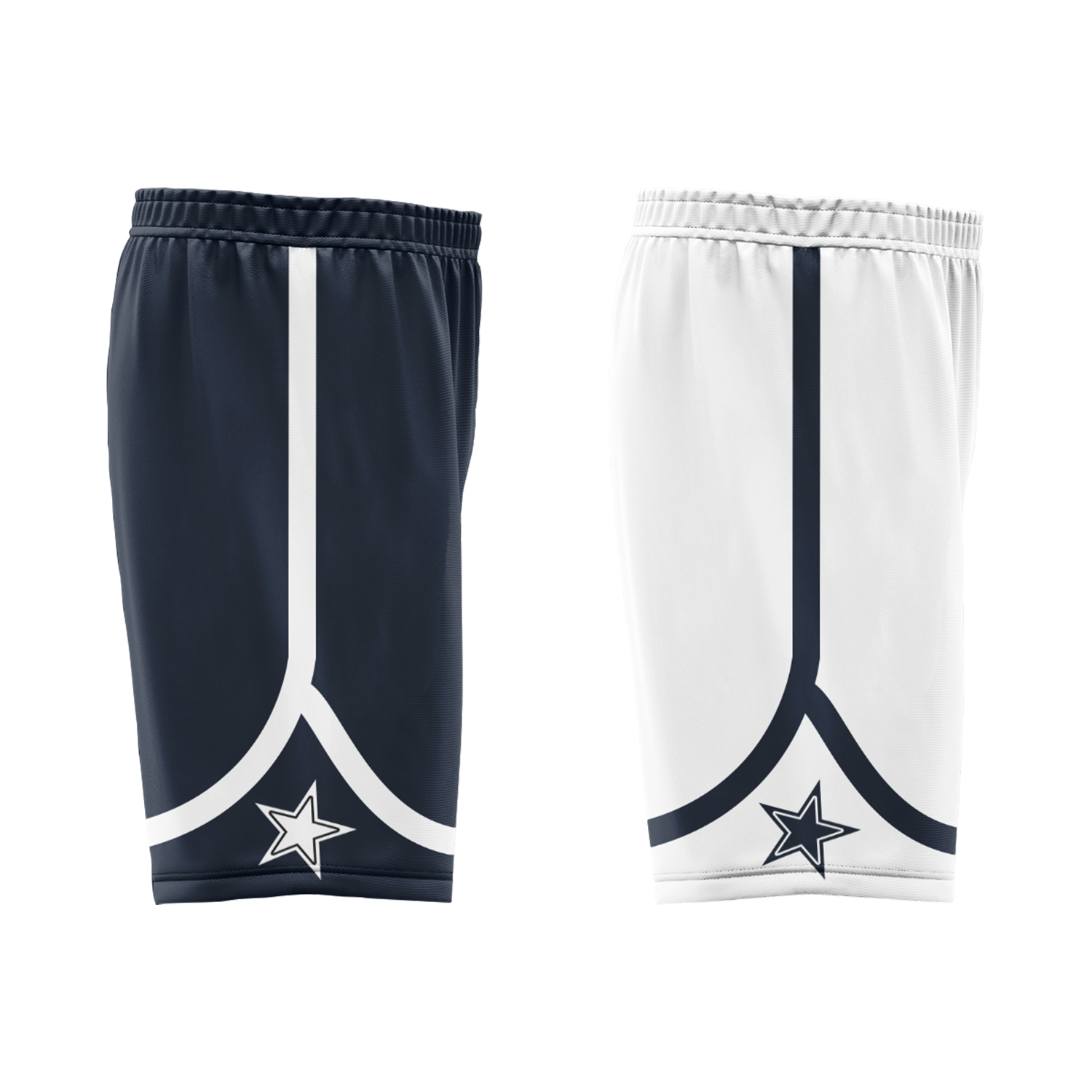 Custom Blue & White Reversible Basketball Jersey - Personalized Classic Style Uniform for Men & Women | Perfect for Team Sports, Training, and Fan Gear