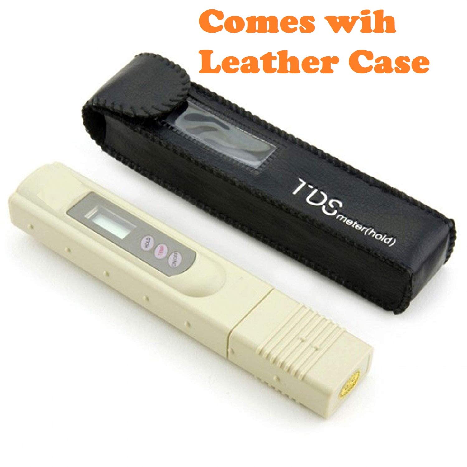 KRPLUS® Digital LCD TDS Meter for RO Water - Accurate TDS/Temp/PPM Tester with Carry Case (Beige) | Essential for Home Water Filtration, Aquariums, Hydroponics & Drinking Water Safety