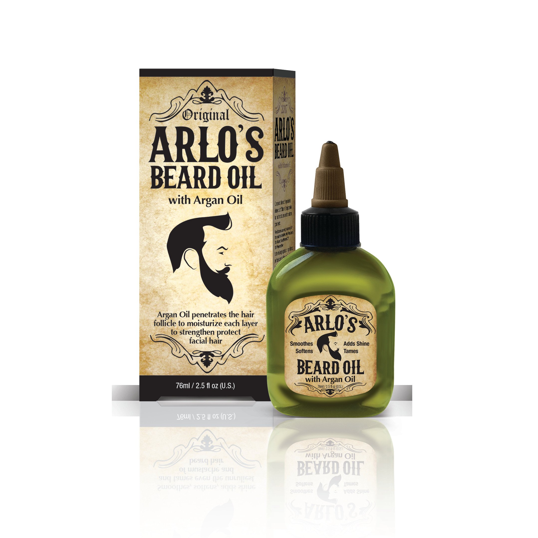 Argan Oil Beard Oil for Men - 2.5 Fl Oz Natural Beard Growth & Conditioning Treatment - Perfect for Daily Grooming & Styling