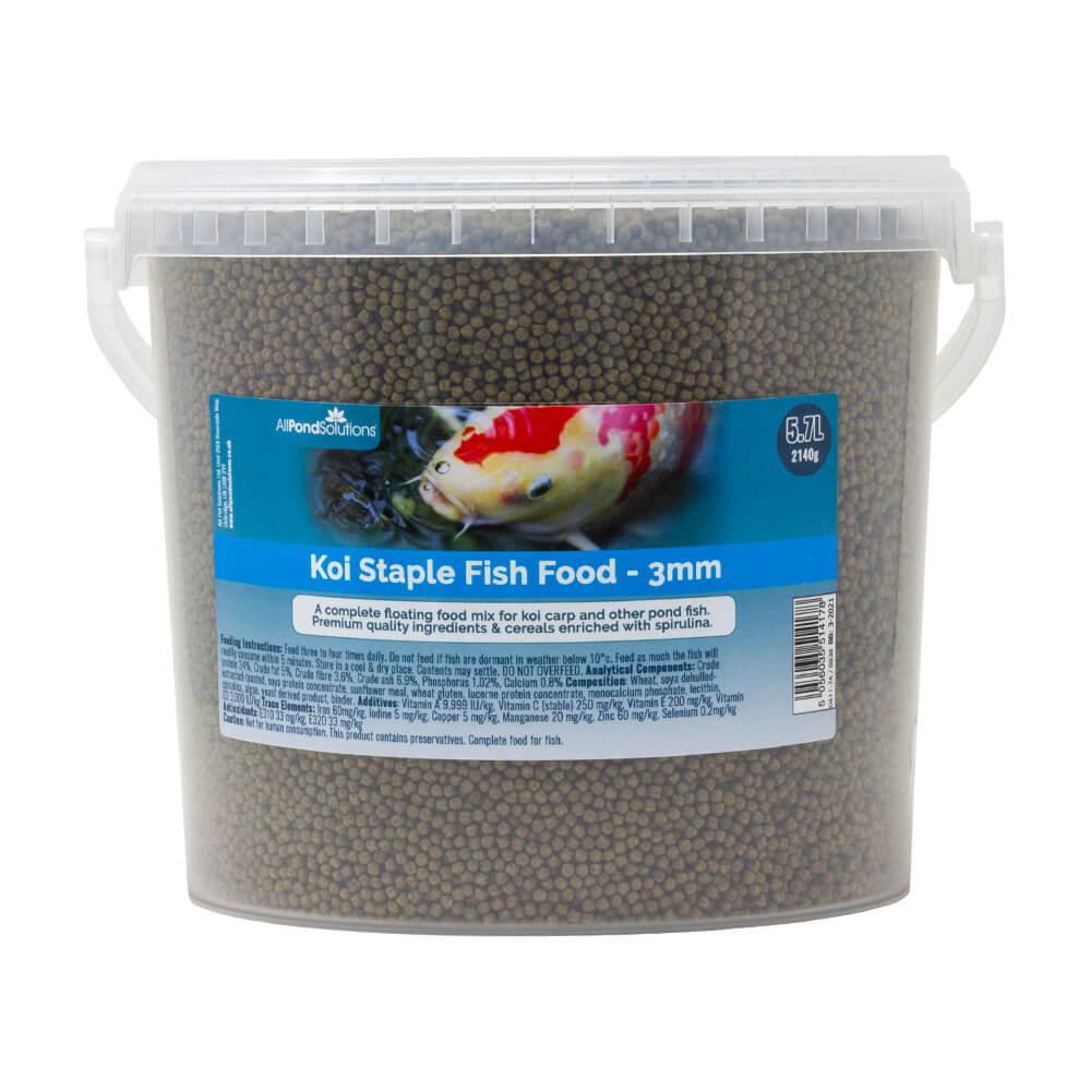 Premium Koi Floating Fish Food Pellets - 3mm Size, 1190g & 2140g Options - Ideal for Pond, Garden & Outdoor Koi Feeding