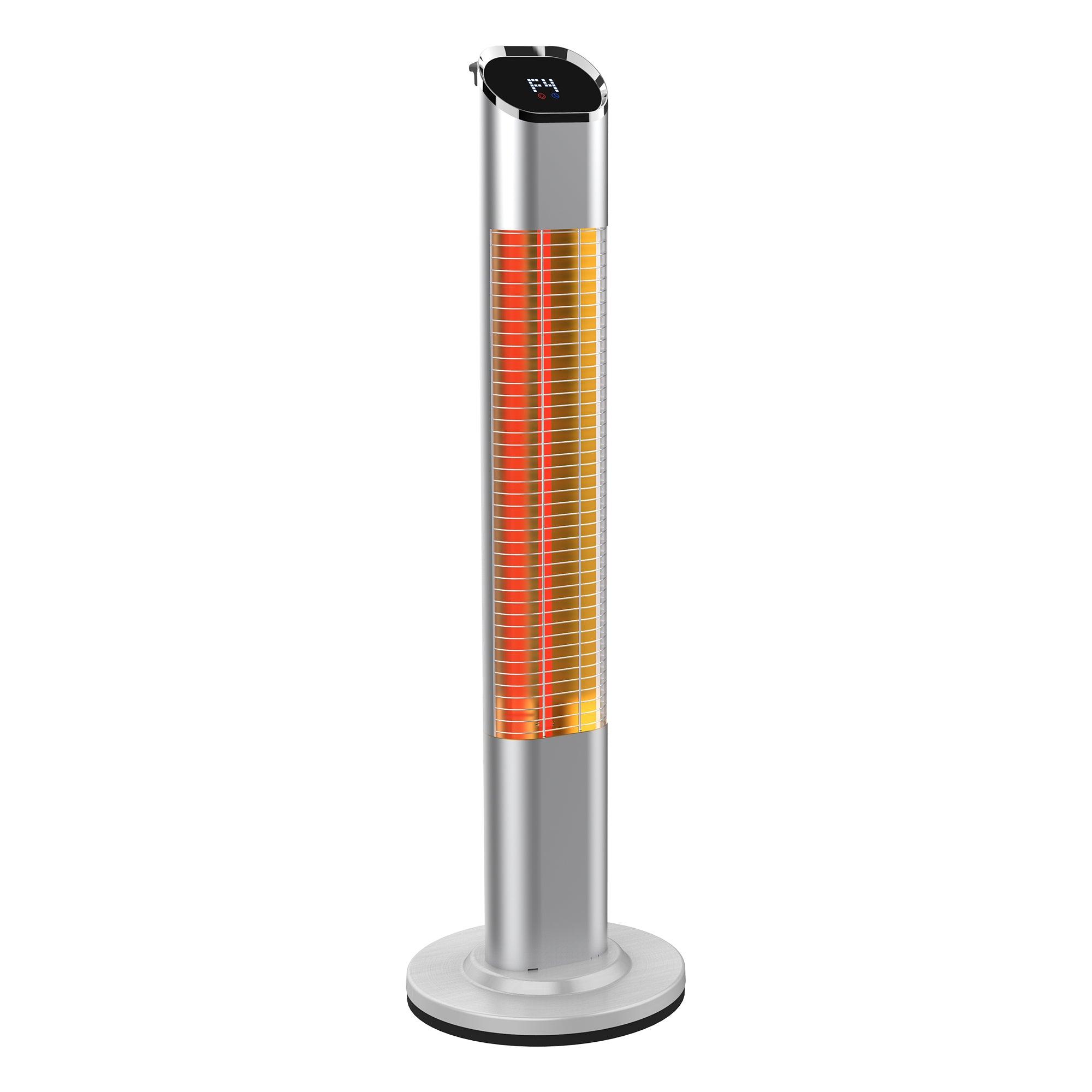 1500W Electric Patio Heater with Remote Control & 24H Timer - Infrared Outdoor/Indoor Heater for Patio, Deck, Garden, Restaurant, and Backyard Use