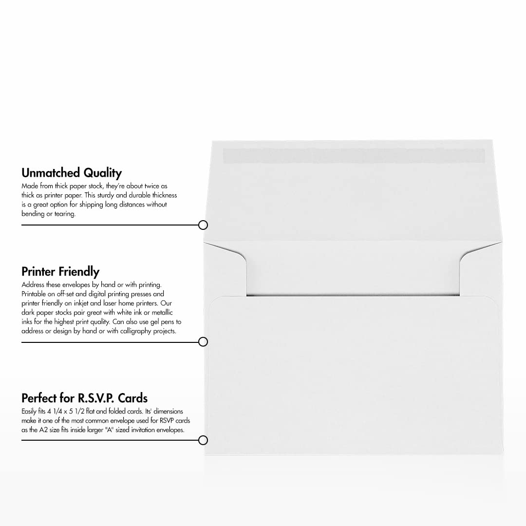 Premium A2 Invitation Envelopes (4 3/8