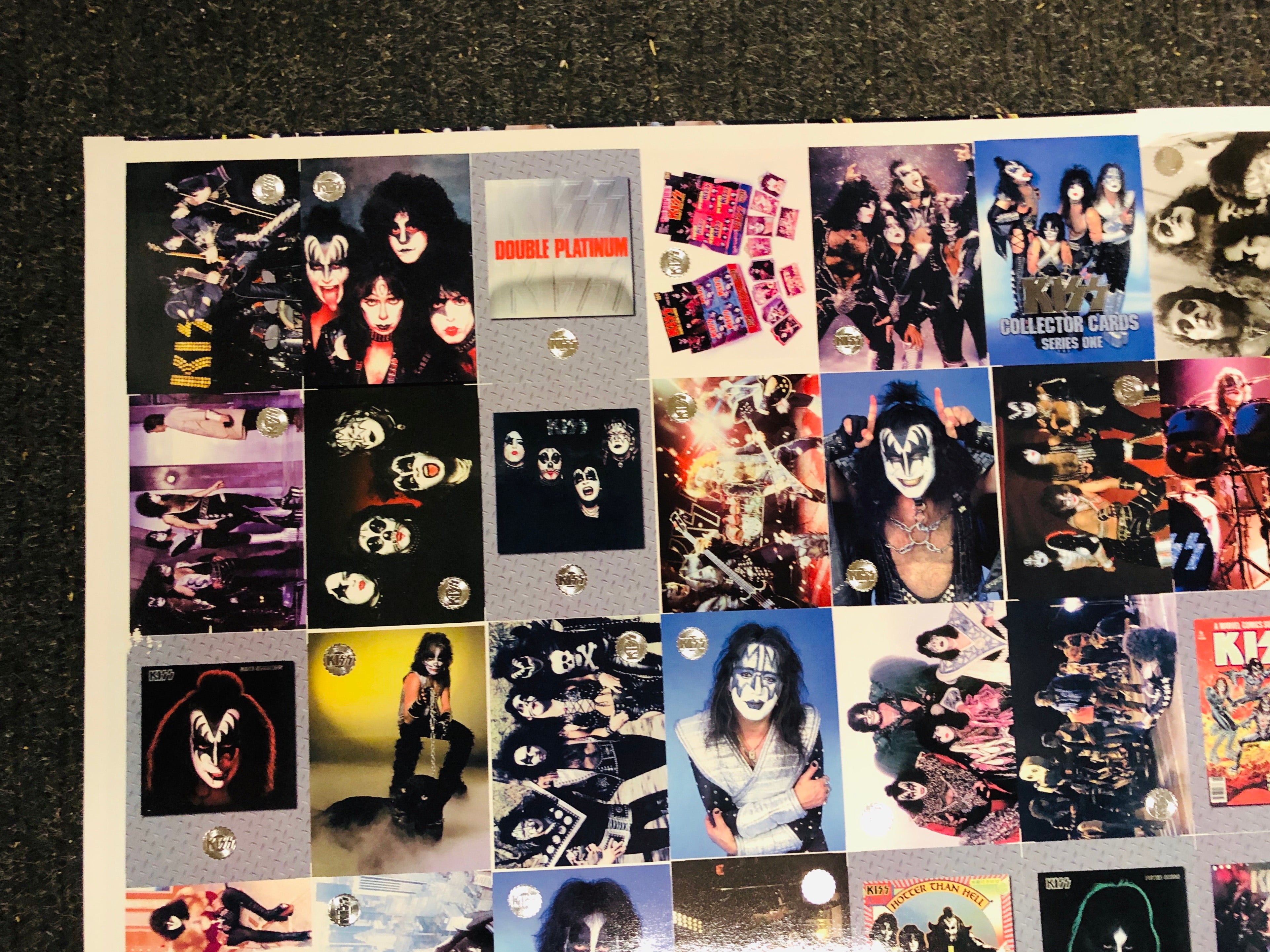 1997 Kiss Rock Band Rare Uncut Card Sheet Set - Collectible Memorabilia for Fans & Music Enthusiasts