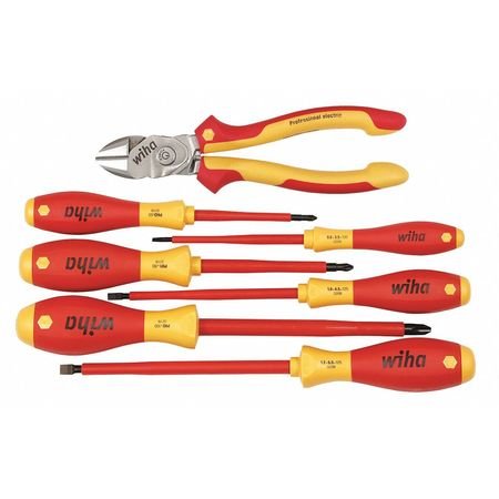 Professional 7-Piece Electrician Tool Kit - Essential Electrical Repair Tools for Home & Industrial Use | Perfect for Wiring, Maintenance & DIY Projects