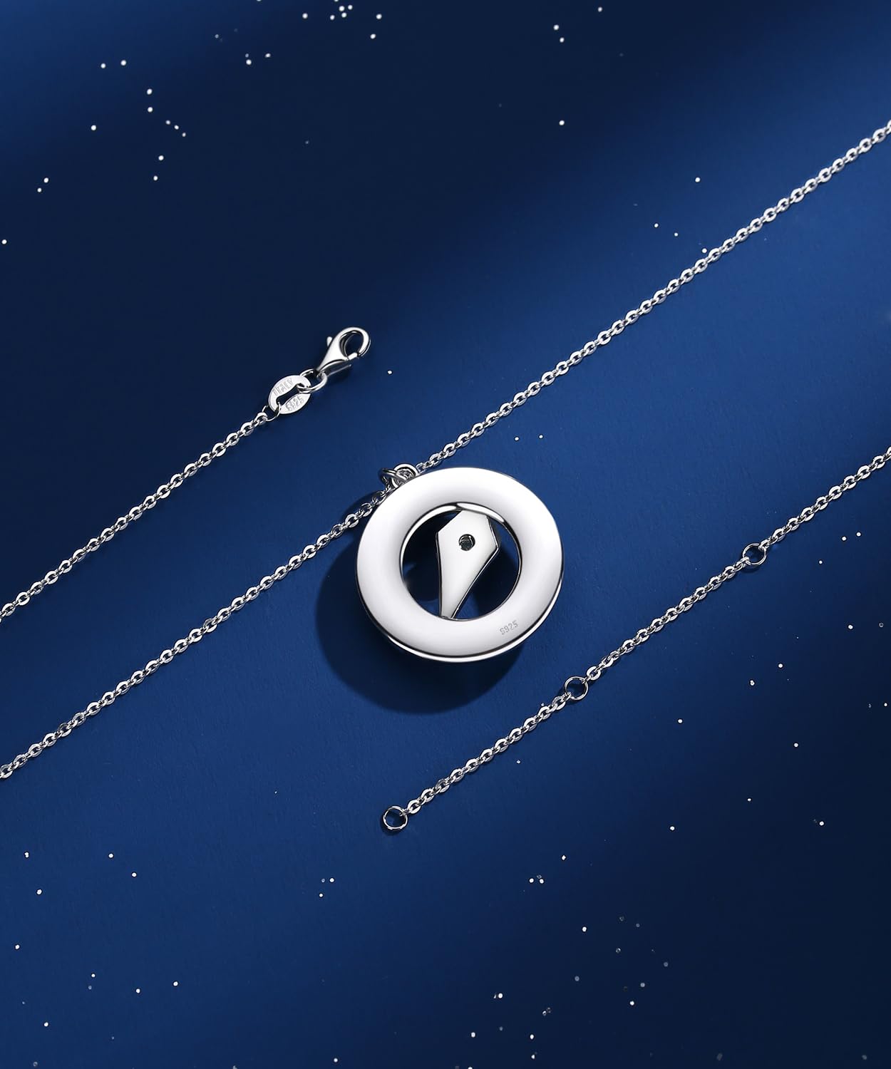 FANCIME Sterling Silver Compass Birthstone Necklace for Women - Personalized Fine Jewelry Gift for Anniversary, Birthday, Valentine's Day | Perfect for Her, Wife, Girlfriend | Outdoor Adventure & Travel Inspired Jewelry