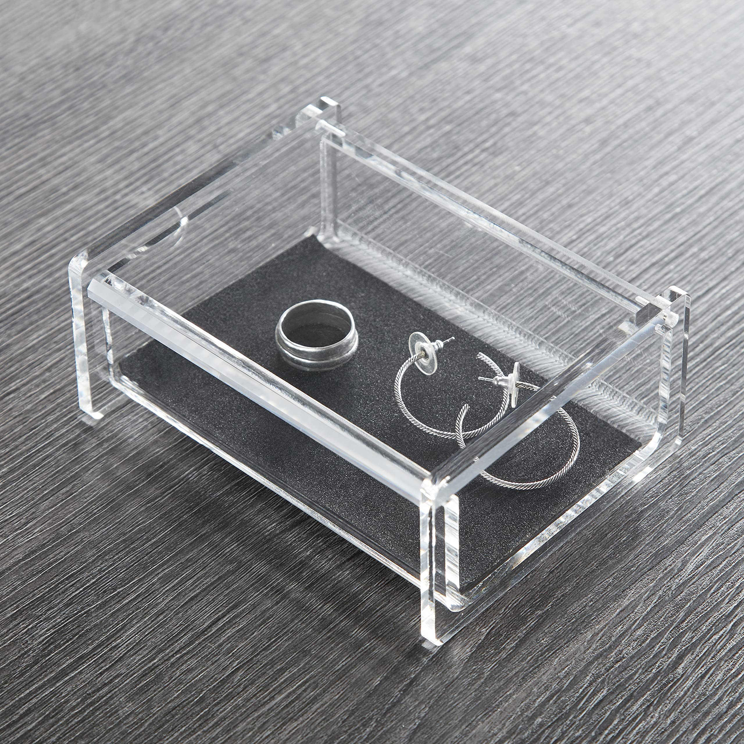 Clear Acrylic Hinged Storage Box - 3.75