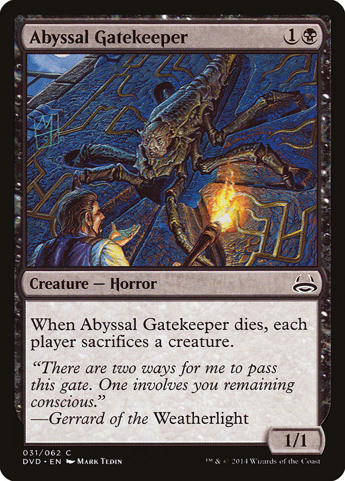 Abyssal Gatekeeper (Divine vs. Demonic) Duel Decks Anthology - MTG Magic The Gathering Trading Card Game - Perfect for Collectors and Strategy Game Players