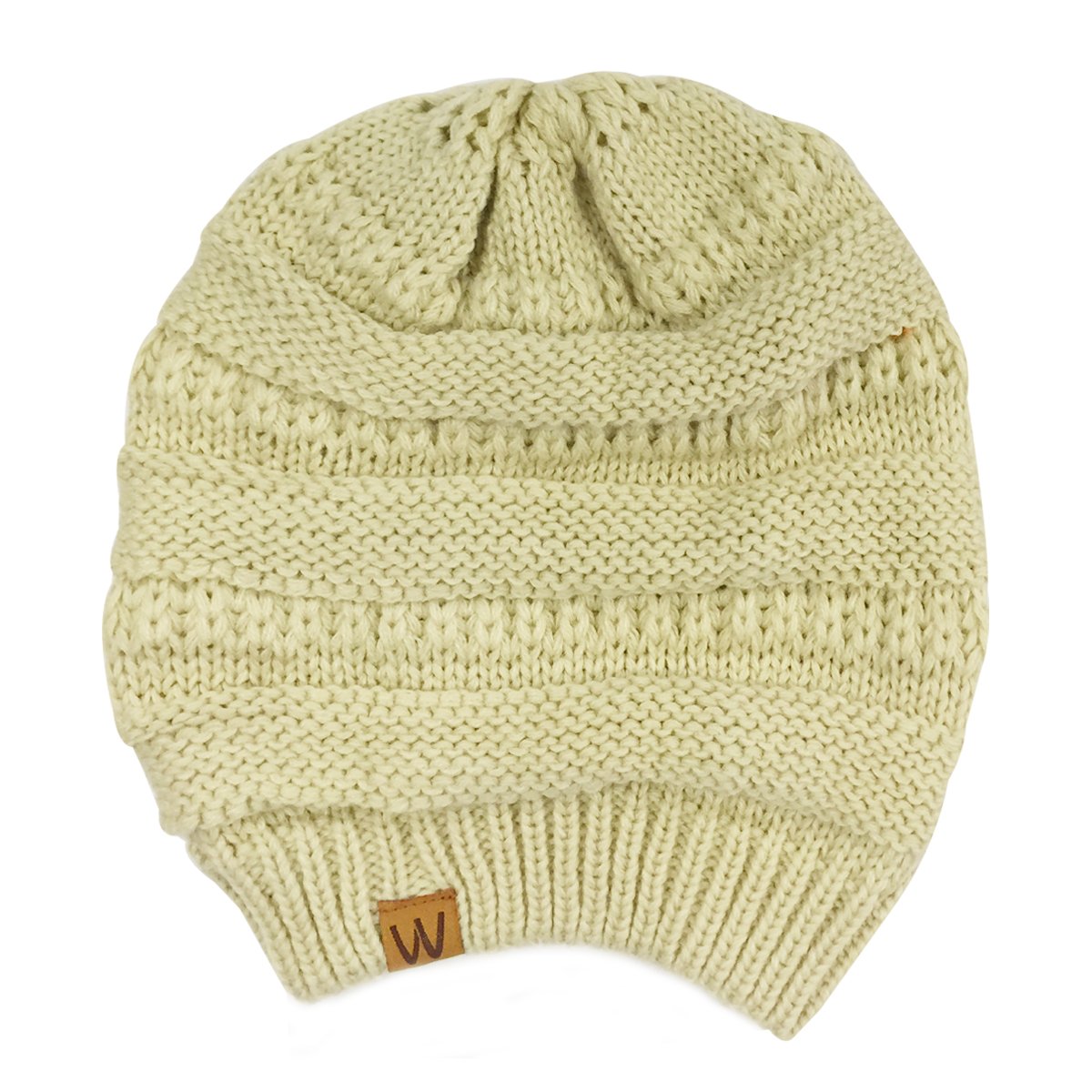 Wrapables Slouchy Winter Beanie Hat Set of 2 - Soft Knit Warm Fleece Lined Beanie for Women & Men - Perfect for Skiing, Snowboarding & Cold Weather Activities